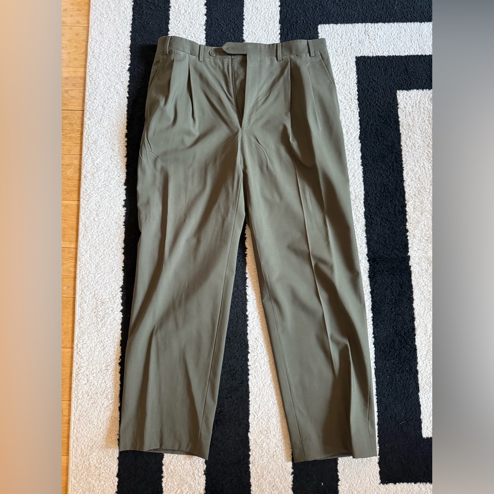 Canali Olive Dress Pants